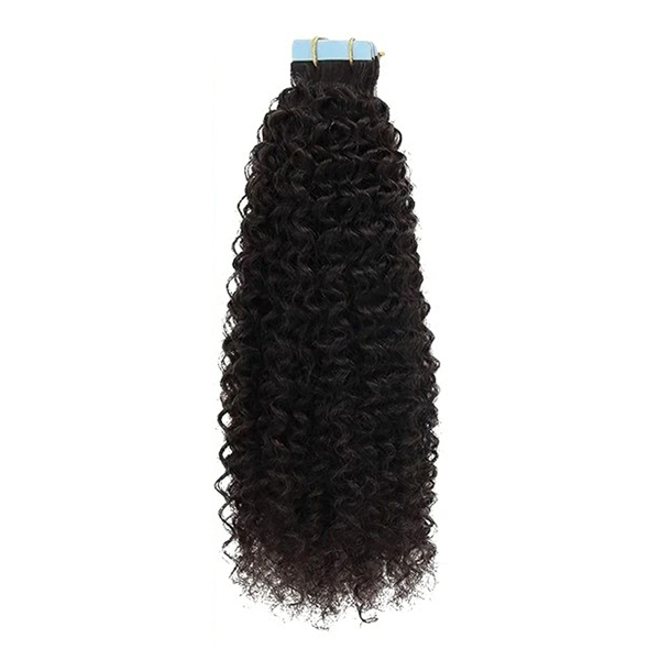 Kinky Curly Virgin Cuticle Aligned Tape In Hair Extensions For Black ...